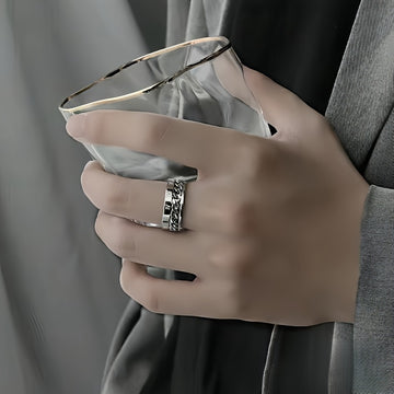 1 pieza, Anillo de Cadena Giratorio Creativo, Abrebotellas, Diseño Sencillo, Regalo de Navidad