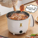 1pc Olla Eléctrica Blanca Multifuncional de Una Capa, Enchufe Americano 110V-130V, No Requiere Batería, Muy Adecuada para Hogar, Residencia Universitaria, Oficina - Para Freír, Estofar, Cocinar al Vapor