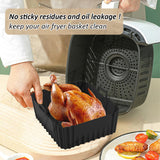 Revestimiento de Silicona para Freidora de Aire Tefal Ey901840, Tower T17099, Salter EK5729, Bandeja Reutilizable para Horno Lakeland, Bandeja de Silicona Antiadherente para Parrilla
