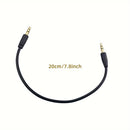 3.5mm Macho A Macho Cable De Audio Para Coche Computadora Móvil Altavoz De Audio Para Coche Auriculares Montados En La Cabeza Conector De Doble Cabeza En Conexión De Grabación Salida En Cable 20cm100cm
