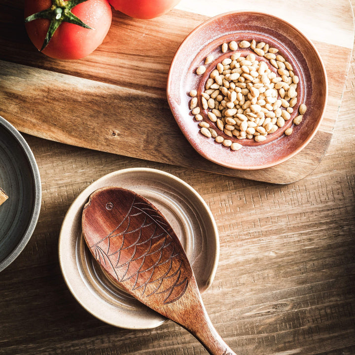 Descanso de Cuchara Cerámico - Soporte Grande para Cucharas y Espátulas Seguro en la Estufa, Decoración Duradera Resistente al Calor para Cocina de Granja, Diseño Ergonómico para Utensilios de Madera, Utensilios de Cocina