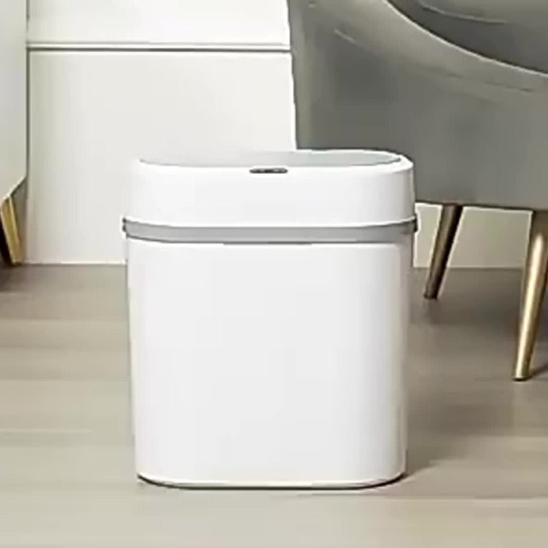 Bote de Basura con Sensor Inteligente - Resina ABS Moderna, Funciona con Pilas, Ideal para Cocina, Oficina, Sala de Estar, Baño, Dormitorio - Mejora la Felicidad en el Hogar