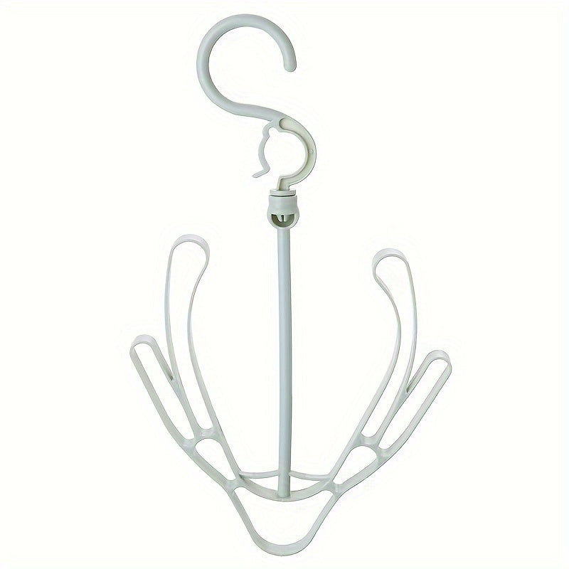 Organizador de Zapatos Duradero con Múltiples Ganchos - Verde Pastel y Azul, Ahorrador de Espacio para Uso Interior/Exterior, Balcón, Entrada, Armario, Diseño Elegante y Ligero, Secado de Calzados