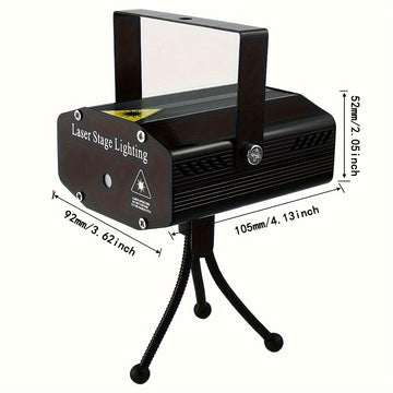 Proyector de luz láser, patrón de cielo estrellado, negro/azul, acabado cepillado, alimentado por USB, 36V máximo, cuerpo de aluminio, <0,4mW, accesorio de iluminación de escena para equipo de sonido en vivo