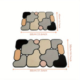 1pc alfombra de baño creativa de diatomeas para sexo opuesto, tapete decorativo navideño antideslizante, alfombra de ducha suave y absorbente de secado rápido, fácil de limpiar, adhesión fuerte y antideslizante