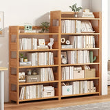 Estante de almacenamiento de bambú de 3 niveles - Organizador de cocina autosoportante, unidad de estantería versátil para baño, sala de estar y oficina, diseño duradero y elegante con múltiples compartimentos, ensamblaje fácil