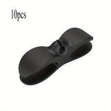 Un conjunto de 10 clips organizadores de cables, un dispositivo de almacenamiento de cables adhesivo para electrodomésticos de cocina, adecuado para clips de gestión de cables de freidor de aire, máquinas de café y licuadoras - No se requiere batería.