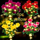 Luces solares para jardín al aire libre, lámparas solares de flores azalea, adecuadas para jardines, patios, césped y senderos de patio trasero.