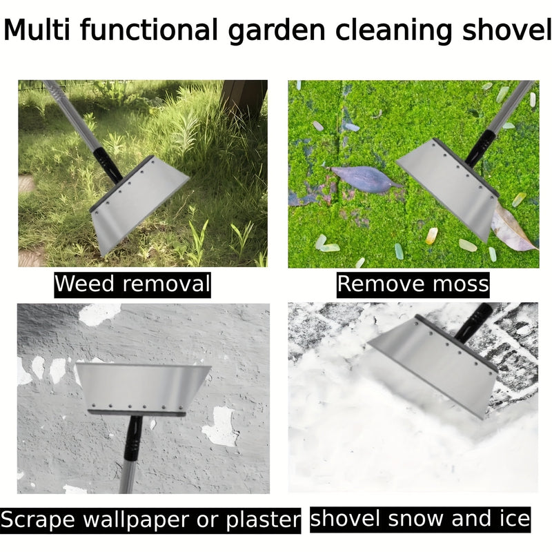2 Piezas de Rastrillo para Jardín de Primavera - Pala Multifuncional, Herramienta para Bordes, Embellecimiento, Deshierbe Exterior, Limpieza de Musgo y Mantenimiento de Aceras - Herramientas para Nieve y Hielo