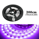 Tira de luces UV negra de 99.97 cm - 15.0 metros, 600 a 9000 LEDs, 385-400 nm, 5V, flexible, autoadhesiva, luces negras para fiestas con brillo, cumpleaños en interiores, Halloween/Navidad/Día de San Valentín, pintura corporal, conector USB