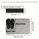 1 alfombra con diseño de guijarros, antideslizante, absorbente, para baño o entrada, de memoria