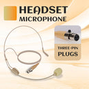 LMBGM 3Pin Mini XLR Jack Plug & Play Flexible Gooseneck Micrófono Conectado - Cancelación de Ruido, Bajo Retardo para Deportes y Grabación de Estudio, Material ABS, Diseño Compacto con Micrófono en el Bolsillo, Grabación de Estudio|Auriculares Compactos|