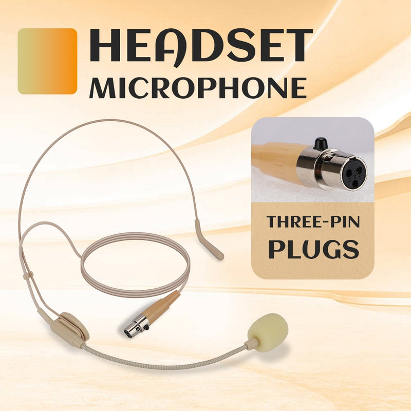 LMBGM 3Pin Mini XLR Jack Plug & Play Flexible Gooseneck Micrófono Conectado - Cancelación de Ruido, Bajo Retardo para Deportes y Grabación de Estudio, Material ABS, Diseño Compacto con Micrófono en el Bolsillo, Grabación de Estudio|Auriculares Compactos|