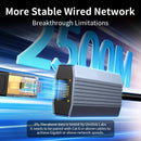 Adaptador Ethernet 2500Mbps USB 3.0 y Tipo C a RJ45 para Laptop, PC, NAS Server, Windows y Mac OS