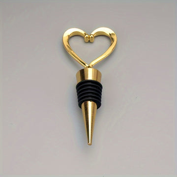 1 tapón de vino en forma de corazón elegante, de plástico ABS duradero, ideal para celebraciones y uso diario, mantiene el vino fresco