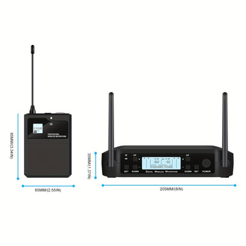 GLXD4 Trompeta Saxofón Profesional Doble Solapa Cintura Micrófono Inalámbrico 559-599MHz Sistema Escenario Actuaciones UHF Dinámico 2 Canales Portátil Para Actuación Musical