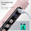 Juego de lima eléctrica portátil 2 en 1 con lámpara de uñas de 5 velocidades ajustable + pulidora USB recargable, ideal para salón y uso doméstico