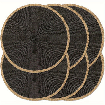 4/6 Piezas de Manteles Redondos, Temática Halloween, 15 Pulgadas Antideslizantes y Lavables para Uso en Interiores y Exteriores, Ideales para Bodas y Decoraciones de Fiestas