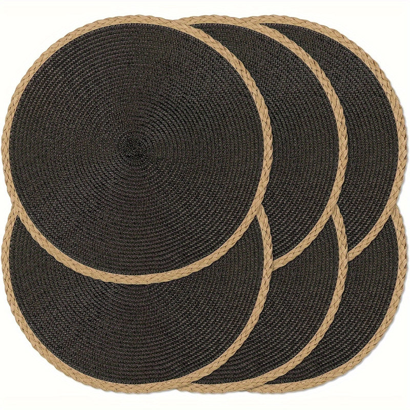 4/6 Piezas de Manteles Redondos, Temática Halloween, 15 Pulgadas Antideslizantes y Lavables para Uso en Interiores y Exteriores, Ideales para Bodas y Decoraciones de Fiestas