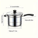 Set de Cocina SENBOWE de Acero Inoxidable - Freidora, Cesta de Vapor y Tapa con Asa para Cocinar, Freír y Vaporizar de Forma Versátil