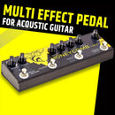 Pedal de Efectos AHAJII Todo en Uno con Coro, Retardo, Filtro Notch y EQ Boost - Procesador Multiefectos Digital, Entrada AUX, Salidas XLR/1/4" - Para Guitarra Acústica/Electrica, Estudio de Grabación y Presentaciones En Vivo - Pedalboard Compacto, Equip