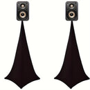 Fundas para altavoces, falda trípode con bolsa de viaje, funda para altavoz DJ, falda elástica de poliéster 360 grados, ideal para presentaciones en escenarios, bodas y eventos