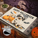 2D Plano, Decoración 2D Plano, Cubierta de Estufa Eléctrica - Cubierta de Estufa de Gas con Forro de Goma, Decoración de Cocina de Halloween, Perfecta para Cualquier Cocina, Protección de Estufa, 1 Unidad, 2D Plano