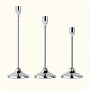 Juego de 3 Piezas de Candelabros Cónicos de Metal para Decoración de Fiestas Navideñas - Candelabro con Vela Cónica Adecuado para Bodas, Fiestas de Cumpleaños y Decoración de Mesas en Casa (Velas No Incluidas)