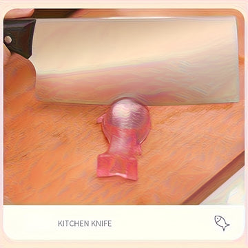 Afilar cuchillos con forma de pez mini - Rápido, fácil y conveniente para cuchillos de cocina y tijeras - Material ABS duradero - Perfecto para uso doméstico - No requiere baterías, esenciales para la cocina doméstica | Herramienta decorativa para la coc