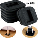12 unidades de tazas de feltro para muebles, detenedores de patas de sillas para pisos de madera dura, tipo de acabado metálico: Otros tipos, con previene deslizamientos y rayones para sillas de oficina, camas y refrigeradores