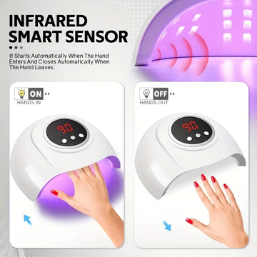 Linterna USB para Uñas con 24 Luces LED de Alta Potencia, Secado Rápido y Experiencia Profesional de Manicura