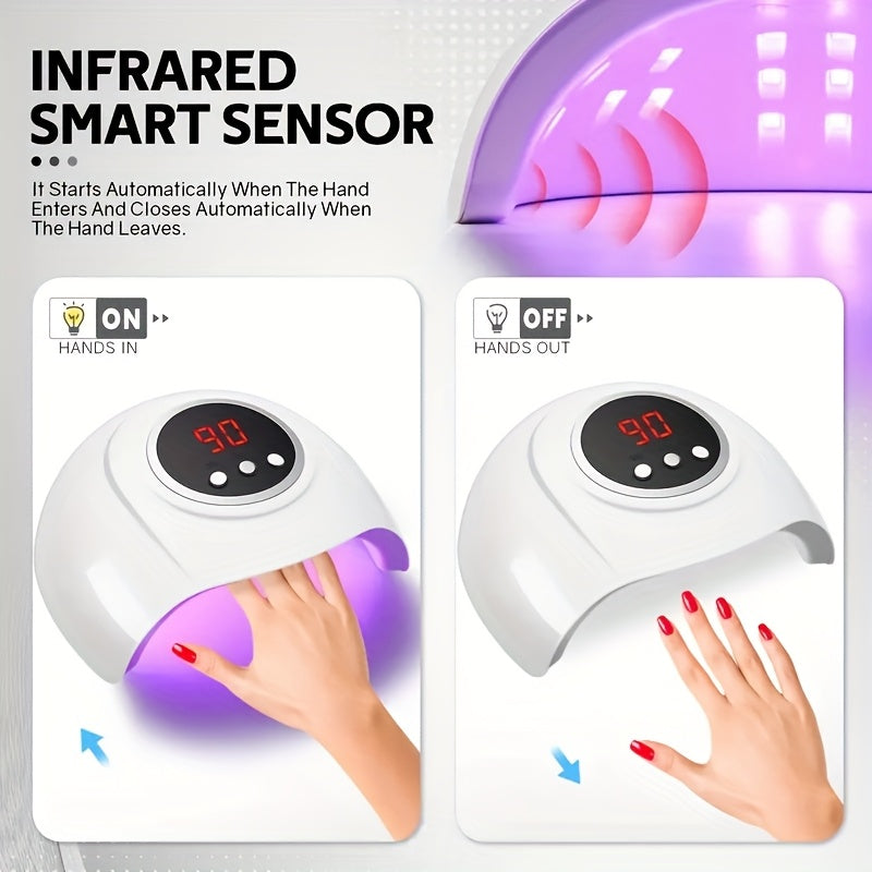 Linterna USB para Uñas con 24 Luces LED de Alta Potencia, Secado Rápido y Experiencia Profesional de Manicura