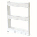1pc Carrito de Almacenamiento Delgado con Ruedas para Ahorrar Espacio - Organiza Fácilmente los Recovecos de Cocina y Baño