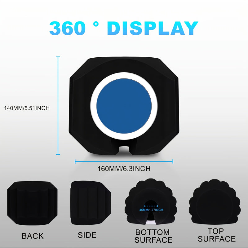 Protector de Micrófono Antiviento con Reducción de Ruido - Escudo para Grabación en Estudio con Acolchado, Compatible con Microfonos USB, Podcasting y Doblaje - Reduce el Sonido del Viento y Ambientes para Estudios Caseros, Cabinas Profesionales - Sin Ne