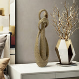 1pc Escultura Abstracta de Pareja Besándose, Estatua de Arte de Resina para Decoración del Hogar y la Oficina, Decoración Moderna para Escritorio y Estante Interior/Exterior, Regalo para el Día de San Valentín, No Se Necesita Electricidad