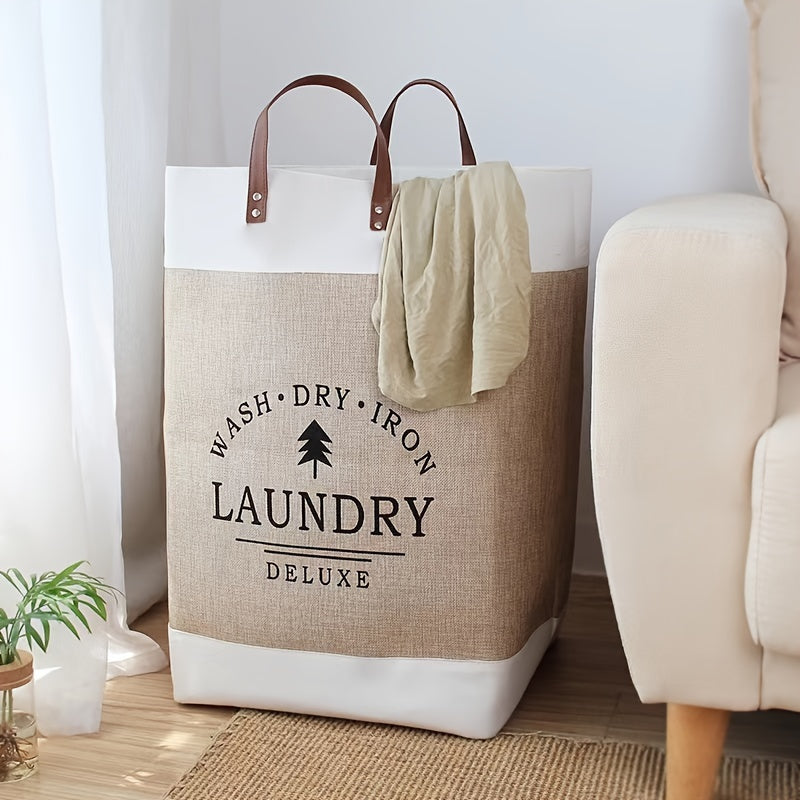 1 Cesta Para La Colada De Gran Capacidad, Cesta Portátil Para Ropa Sucia, Cesta De Almacenamiento De Juguetes, Cesta Para La Colada Del Hogar Con Asa Portátil, Organización Del Hogar Y Suministros De Almacenamiento Para Baño, Dormitorio, Sala De Estar, D