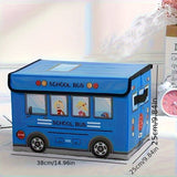 Caja de almacenamiento plegable de coche de dibujos animados creativos 2-Pack, ropa, herramientas y bocadillos listos, experto en almacenamiento de espacio de oficina y dormitorio