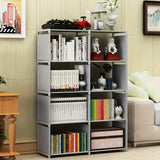 1pc Estantería Multifuncional Cubo Gris - Organizador de Armario Portátil, Adecuado para Libros, Ropa, etc. - Muy Adecuado para Sala de Estar, Estudio, Dormitorio, Sistemas de Armario Montados