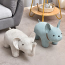 Taburete de Lujo Ligero con Diseño Animal | Taburete para Cambiarse Zapatos + Mesa Auxiliar de Sofá Dos en Uno, Estilo Biónico y Adorable, Almacenamiento para Entrada/Salón, Versátil, Estilo Nórdico de Lujo Ligero