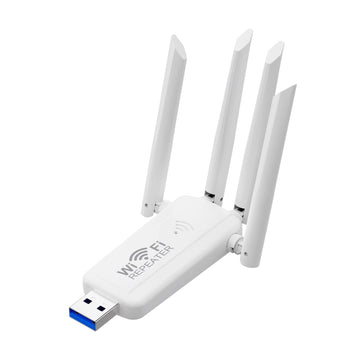 Repetidor de WiFi USB de Alta Velocidad 300Mbps con 4 Antenas - Amplificador de Señal Inalámbrica para Mejorar el Rango de la Red, Alimentado por USB, Diseño Elegante en , Conectividad Súper Directa, Actualiza tu Experiencia WiFi, Extensor de Wifi