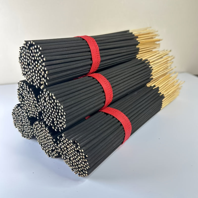 101 varillas de incienso de bambú con aroma a cerezo natural, 22.0 cm, tiempo de combustión de 45-50 min, fragancia para yoga, meditación, hogar y oficina - Ideal para Navidad, Halloween, Pascua y Hanukkah - Sin plumas, incienso para el hogar