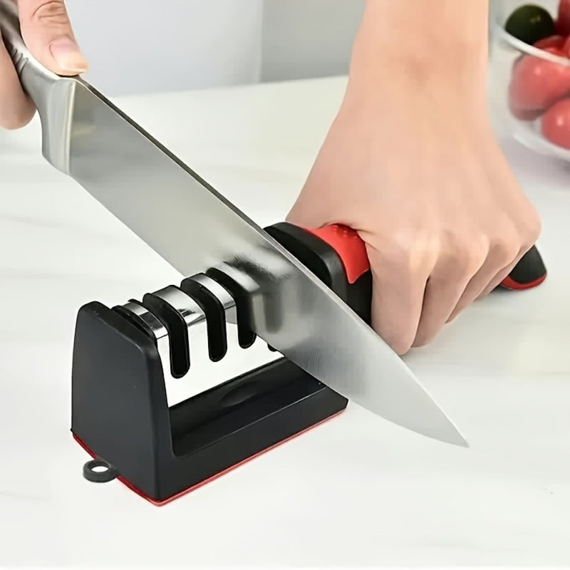 Afila Cuchillos ProSharp Grado 4/3 con Piedras de Afilar de Tungsteno y Diamante Cerámico - Afilador Manual para Cocina, No Eléctrico, para Todo Tipo de Cuchillos