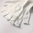 Guantes de luz para uñas - Guantes de cuidado de uñas protectores con protección, sin necesidad de electricidad, para manicura, pedicura, arte de uñas - Compatibles con luces LED y lámparas de uñas - Uso en salones y hogares, herramientas de cuidado de u