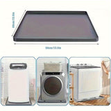 Bandera de Goteo para Lavadora de Silicona 1pc, Protector de Suelo Antideslizante Impermeable y Antivibración para Lavadoras y Secadoras, Diseño Sin Agujeros Fácil de Limpiar, Apto para la Mayoría de Electrodomésticos