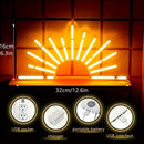 Letrero de neón naranja de atardecer o amanecer, 1 unidad, luces LED de pared con diseño de sol en el horizonte, decoración para habitación, sala, cocina, baño u oficina, funciona con USB