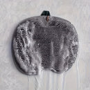 1 pieza, alfombrilla de ducha para espalda y pies, sin electricidad, gris, sin fragancia, exfoliante y masajeador completo para el cuerpo, mejora la circulación sanguínea, adecuada para la cara, la espalda y los pies, diseño duradero de silicona.