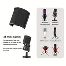 1pc Pantalla Antiviento en Forma de U con Capas de Esponja y Gasa - Accesorio para Grabación Vocal, Filtro Pop & Aislamiento de Ruido, Calidad de Sonido Clara, Diseño Duradero, Micrófono para Grabación, Filtro en Forma de U, Accesorio de Aislamiento de R