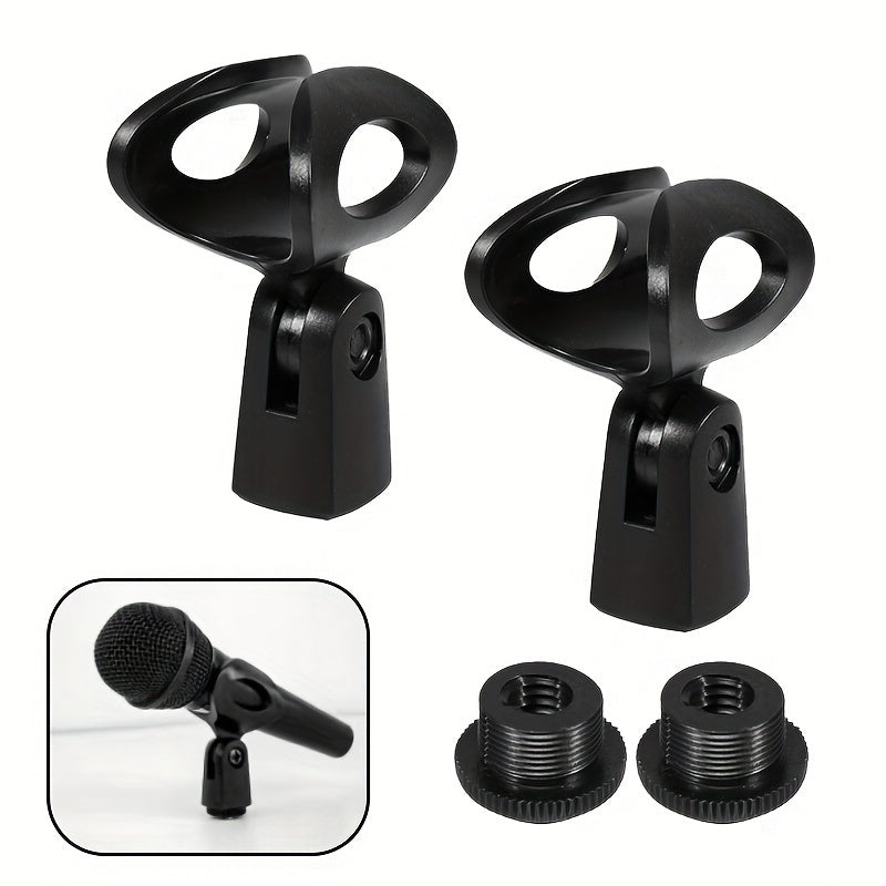 2 soportes de micrófono ajustables para micrófono de escritorio, soporte de micrófono con clip para montaje en el suelo, micrófono Eid Al-Adha Mubarak