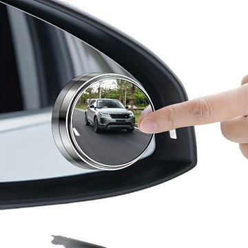 2 piezas Espejo Retrovisor de Coche Redondo de Alta Definición 360 grados, Espejo Ajustable para Puntos Ciegos de Ángulo Amplio, Aumenta la Seguridad del Niño en el Auto