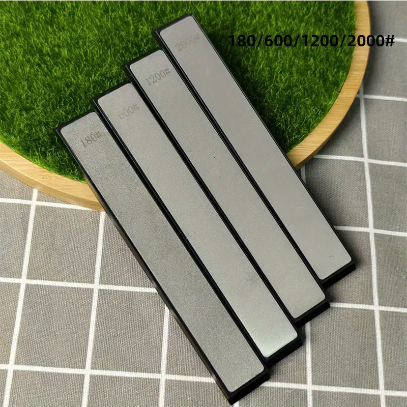 Conjunto de 4 piezas de Cuchillas de Molienda de Piedras de Diamante, Afilador Multiusos para Exteriores, Afilador de Ángulo Fijo Dedicado a la Corrección de Piedras